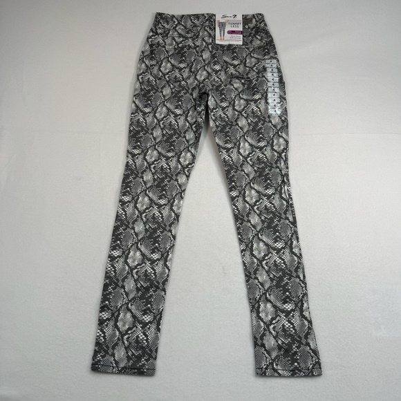 Seven 7 Tummyless Skinny Jeans SZ 4 High Rise Snake Skin NWT - Picture 4 of 16